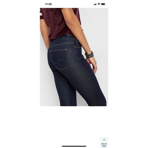 SILVER JEANS Dark Wash Skinny Jeans Size 27/27 - Picture 1 of 15